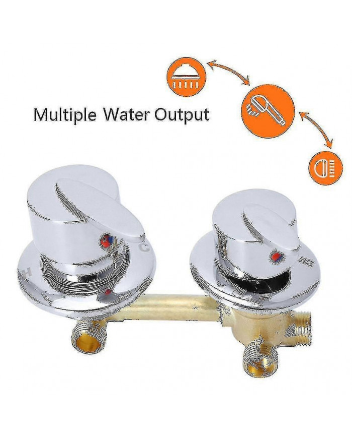 Robinet de douche à 4 voies Contrôle Robinets de salle de douche en laiton Mitigeur Cabine de douche Cabine-hao-in Stock