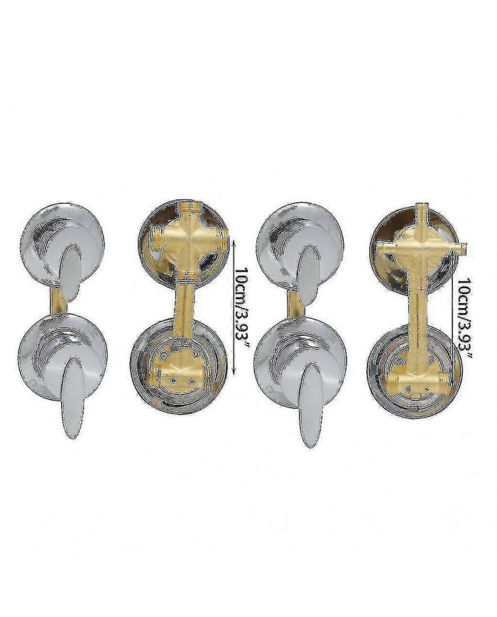 Robinet de douche à 4 voies Contrôle Robinets de salle de douche en laiton Mitigeur Cabine de douche Cabine-hao-in Stock