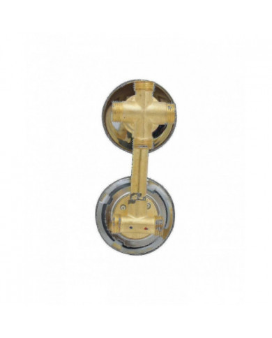 Robinet de douche à 4 voies Contrôle Robinets de salle de douche en laiton Mitigeur Cabine de douche Cabine-hao-in Stock