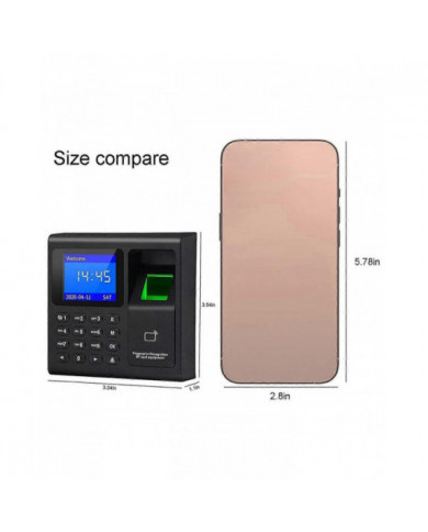 Horloge de mot de passe d’empreinte digitale de machine de pointage pour l’employé avec balayage du doigt, RFID et [...]