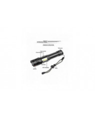 1000000 Lumens Super Lumineux Led Tactique Lampe De Poche Rechargeable Led Lampe De Travail