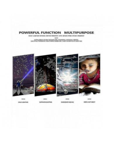 1000000 Lumens Super Lumineux Led Tactique Lampe De Poche Rechargeable Led Lampe De Travail