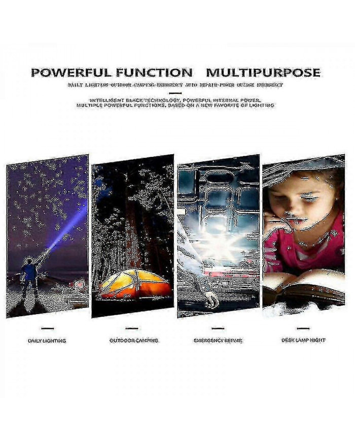 1000000 Lumens Super Lumineux Led Tactique Lampe De Poche Rechargeable Led Lampe De Travail