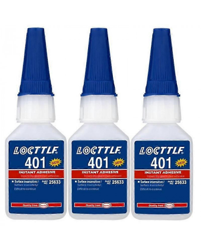 3x Loctite 401 Adhésif Rapide Instantané 20ml Bouteille Plus Forte Super Colle Multi-Usage Fix Chaud Super Fort [...]