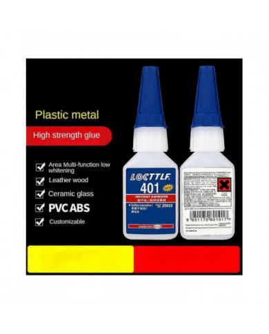 3x Loctite 401 Adhésif Rapide Instantané 20ml Bouteille Plus Forte Super Colle Multi-Usage Fix Chaud Super Fort [...]