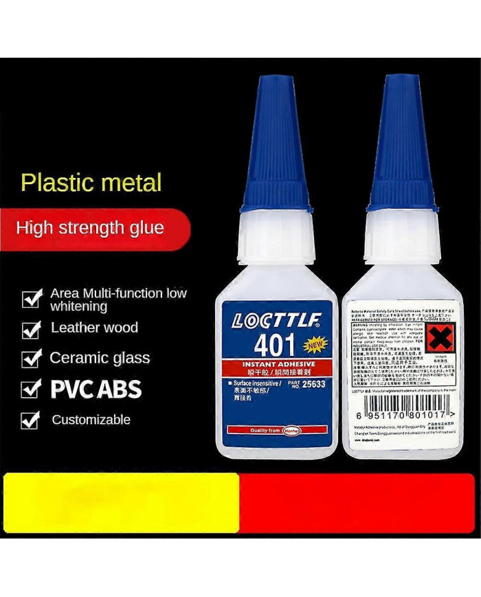 3x Loctite 401 Adhésif Rapide Instantané 20ml Bouteille Plus Forte Super Colle Multi-Usage Fix Chaud Super Fort [...]