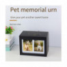 Pet Urns for Dog Cats Ashes, Loss Pet Memorial Remembrance Gift, Dog Frame Urns Wooden Pet Memorial