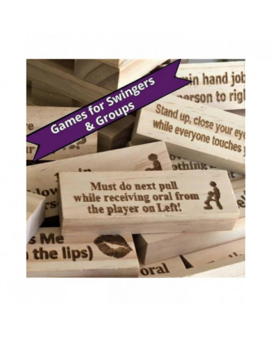 Super Naughty Block Tower Game Couple Activités & Idées de Soirée Rendez-Vous 48x Blocs