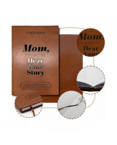 Maman, je veux entendre ton histoire - Journal guidé pour les mères, carnet de notes relié avec marque-page ruban, [...]
