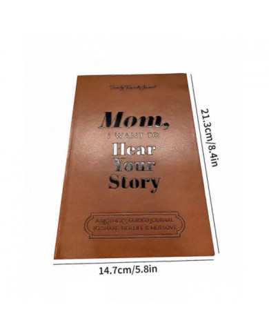 Maman, je veux entendre ton histoire - Journal guidé pour les mères, carnet de notes relié avec marque-page ruban, [...]