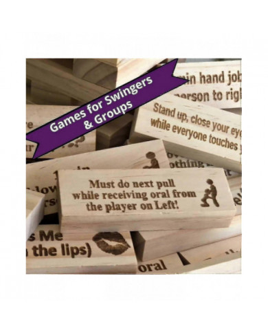 Super Naughty Block Tower Game - Idées de soirée de couple d’activités, idées de soirée de rendez-vous coquine, [...]