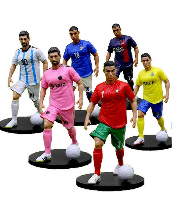 6pcs Nouvelle Star de Football FIFA C.Ronaldo Messi Mbappe Modèle Poupées Dessin Animé Mignon Action Figure [...]
