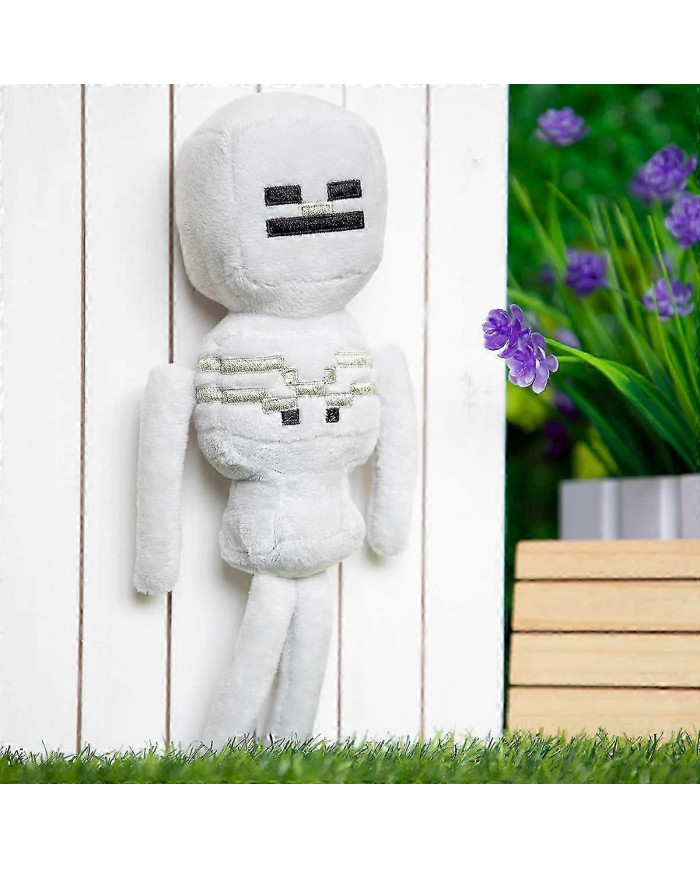 Minecraft Skeleton Plush Doll Stuffed Toy Ultra Soft Doll Birthday Gift For Kids