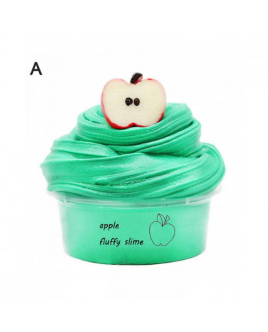 60ml Butter Slime Non-sticky With Charm Super Soft Stress Relief Fruit Cherry Slime Toy For Children