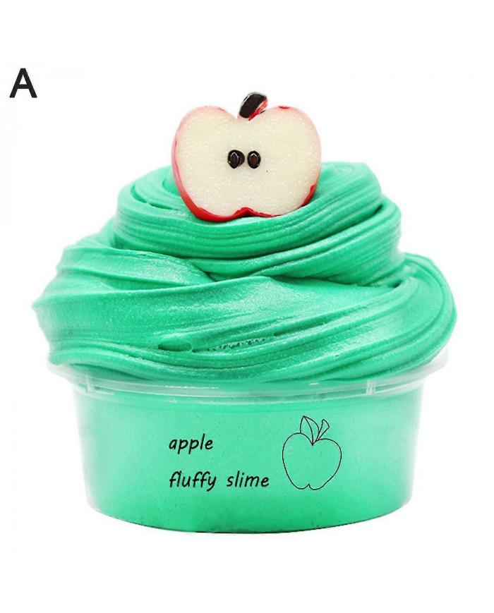 60ml Butter Slime Non-sticky With Charm Super Soft Stress Relief Fruit Cherry Slime Toy For Children