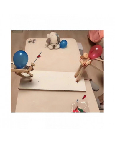 Bataille d’homme en bambou en ballon, 2024 Nouvelles marionnettes d’escrime en bois faites à la main, jeu de [...]