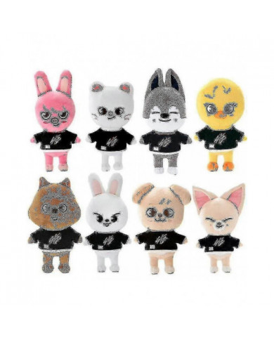 Cartoon Stray Kids Skzoo Peluche Jouets 21cm Peluche Peluche Poupée En Peluche Bbokari Wolf Chan Leebit Dwaekki Jinir