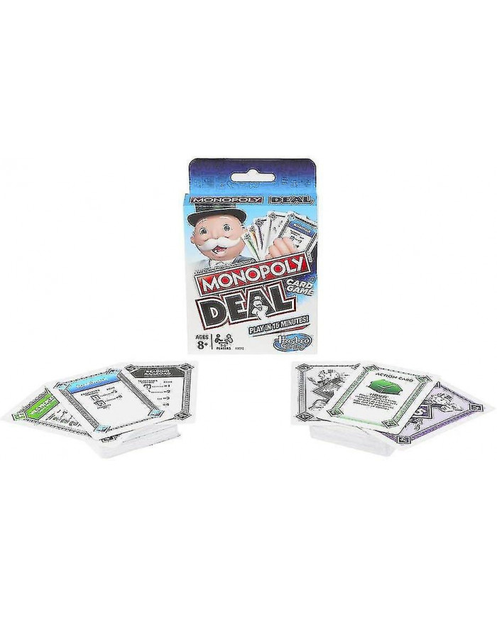 Monopoly Deal Jeu de cartes rapide pour les familles, les enfants de 8 ans et plus et les joueurs de 2 à 5 ans