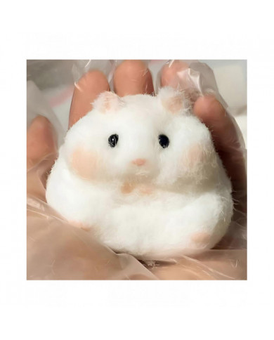 fait à la main Taba Squishy Petit Hamster Silicone Squeeze Jouet pour le soulagement du stress Mignon Hamster [...]