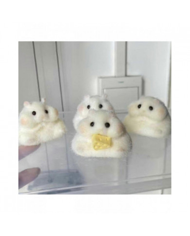 fait à la main Taba Squishy Petit Hamster Silicone Squeeze Jouet pour le soulagement du stress Mignon Hamster [...]