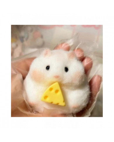 fait à la main Taba Squishy Petit Hamster Silicone Squeeze Jouet pour le soulagement du stress Mignon Hamster [...]