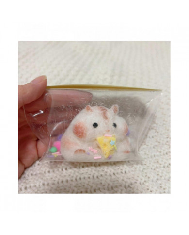 fait à la main Taba Squishy Petit Hamster Silicone Squeeze Jouet pour le soulagement du stress Mignon Hamster [...]