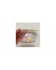 fait à la main Taba Squishy Petit Hamster Silicone Squeeze Jouet pour le soulagement du stress Mignon Hamster [...]