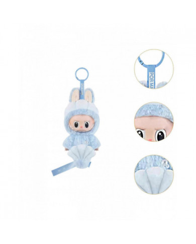 Labubu Peluche Porte-clés Pendentif Jouet Dessin animé avec Accessoires Porte-clés Jouet en peluche LES MONSTRES