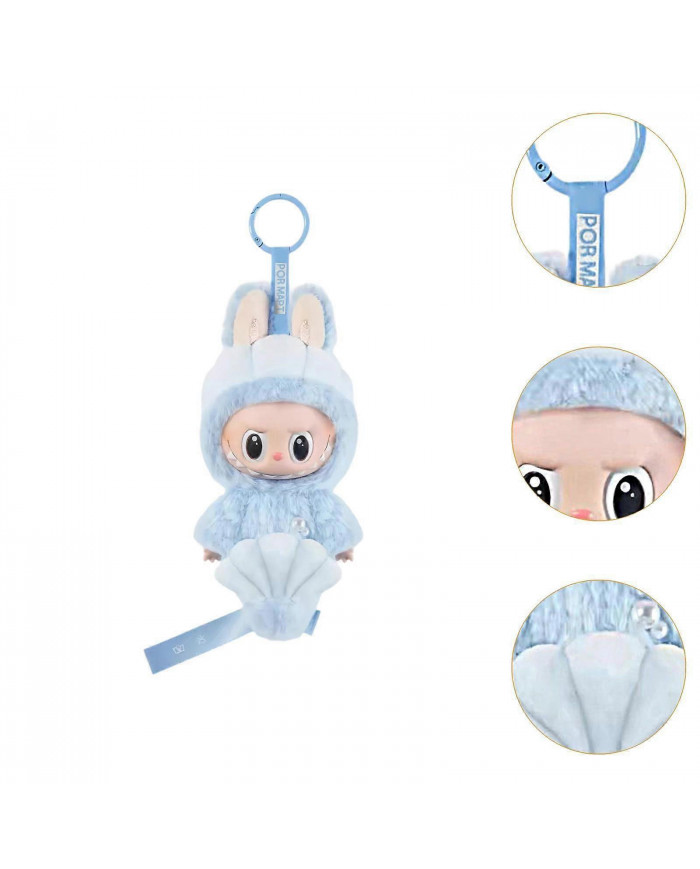 Labubu Peluche Porte-clés Pendentif Jouet Dessin animé avec Accessoires Porte-clés Jouet en peluche LES MONSTRES