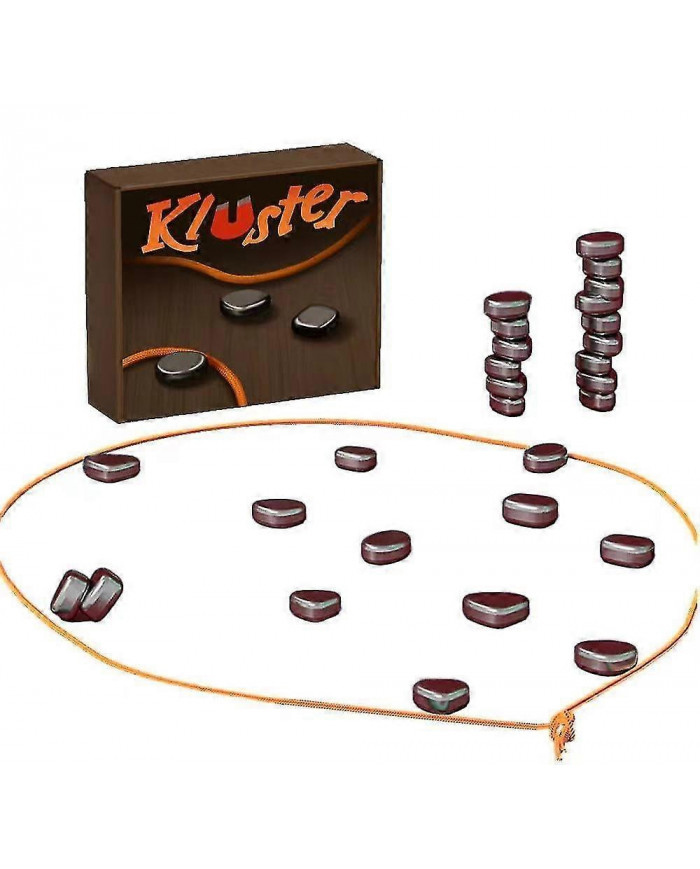 Jeu d’adresse Kluster Magnet Pierres magnétiques Jeu de fête à jouer en famille ou entre amis de 1 à 4 joueurs.