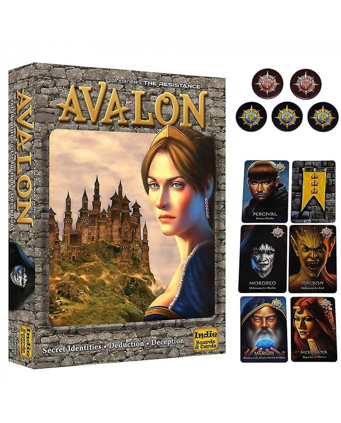 The Resistance Avalon Card Game Indie Board & Cards Social Deduction Party Strategy Cards Game Board Game