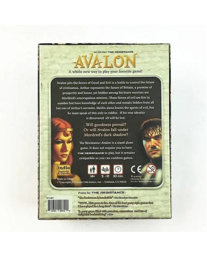 The Resistance Avalon Card Game Indie Board & Cards Social Deduction Party Strategy Cards Game Board Game