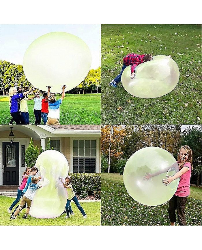 2pcs Kids Bubble Ball Jouet Géant Gonflable Plage Eau Plage Boule En Caoutchouc Jelly Ballon Pour Les Enfants