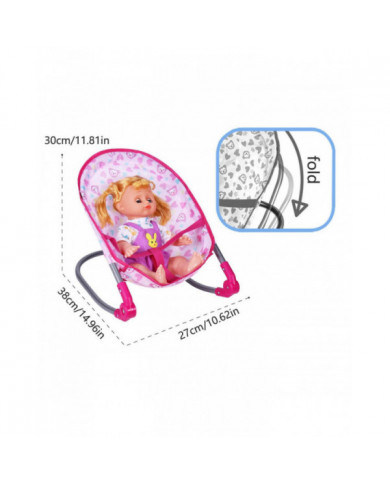 50% de réduction sur Baby Doll Nursery Stroller Dining Chair Rocking Chair Swing For Dolls Enfants Poussette Jouet