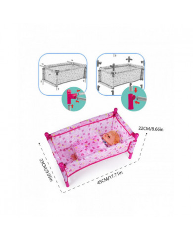 50% de réduction sur Baby Doll Nursery Stroller Dining Chair Rocking Chair Swing For Dolls Enfants Poussette Jouet