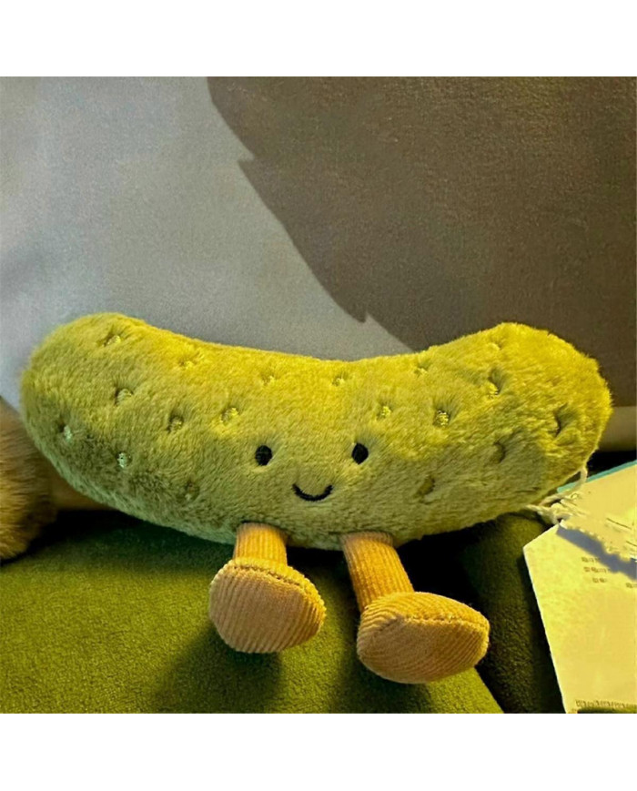 Vert Cornichon Peluche Poupée Petit Végétal Nourriture Coussin Décoration Cadeau D'anniversaire Des Enfants