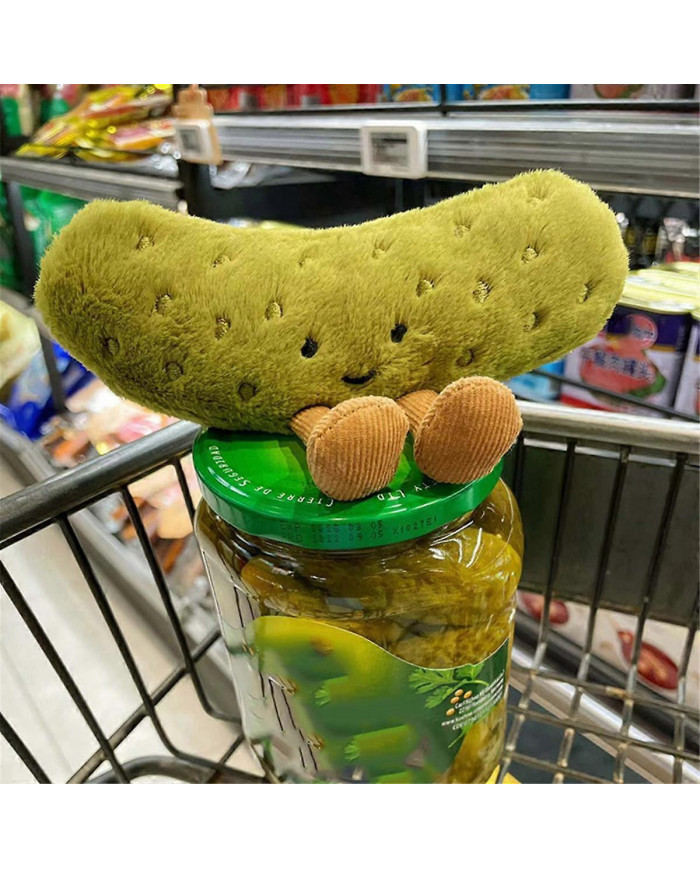 Vert Cornichon Peluche Poupée Petit Végétal Nourriture Coussin Décoration Cadeau D'anniversaire Des Enfants
