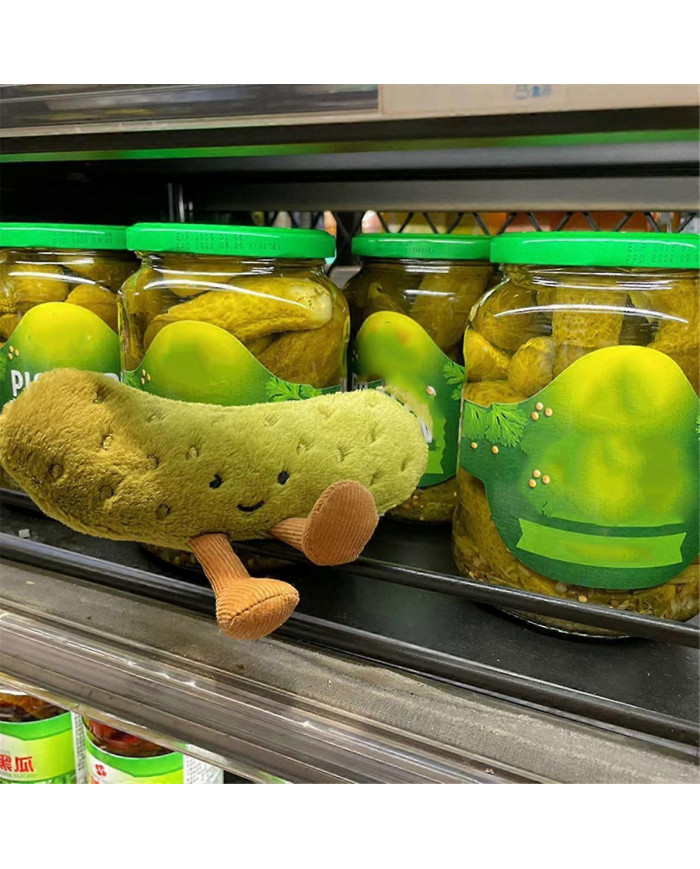 Vert Cornichon Peluche Poupée Petit Végétal Nourriture Coussin Décoration Cadeau D'anniversaire Des Enfants