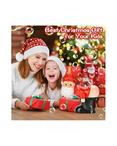 Machine à souffler les bulles du Père Noël drôle avec lumières clignotantes et musique, souffleur de bulles de [...]