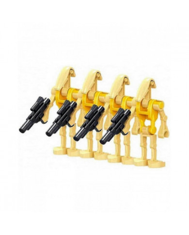 28pcs Pack De Combat Soldats, Généraux Et Droïdes Avec Armes Figurine Ensemble, Blocs De Construction Figurines [...]