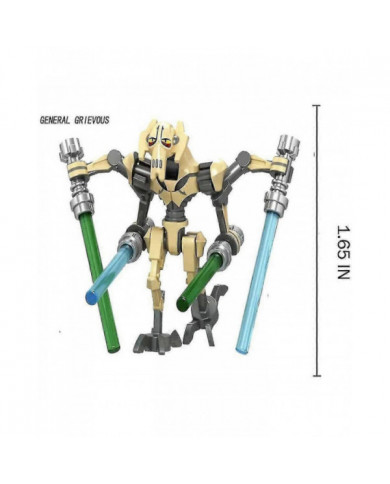 28pcs Pack De Combat Soldats, Généraux Et Droïdes Avec Armes Figurine Ensemble, Blocs De Construction Figurines [...]