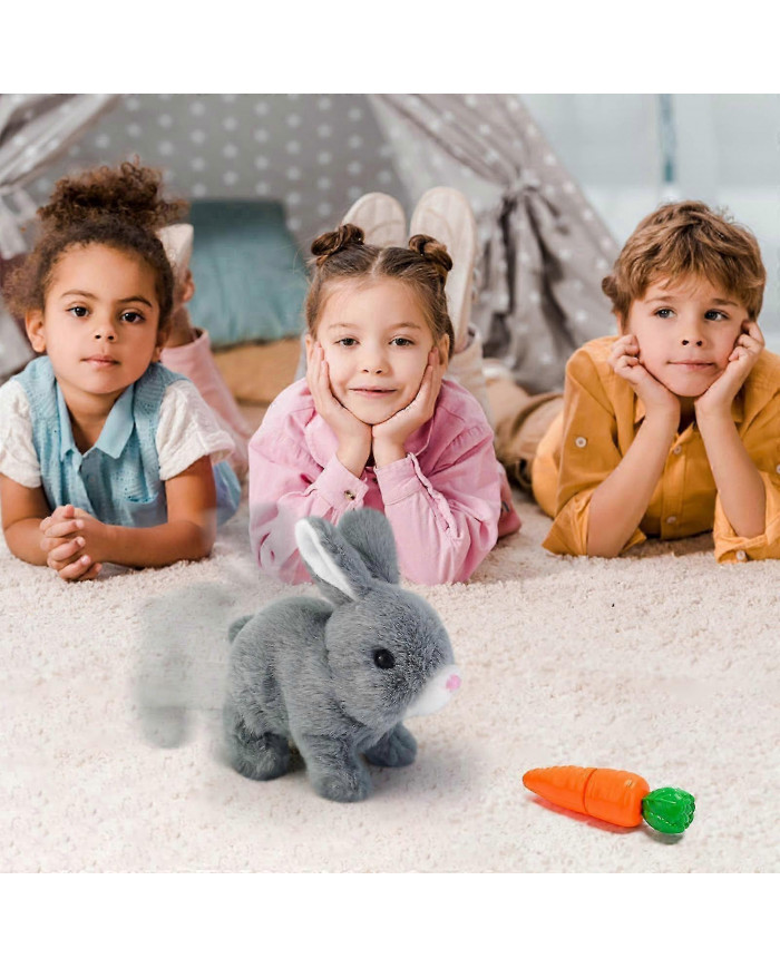 Jouets De Lapin Jouets Interactifs Les lapins peuvent marcher et parler, Jouet de lapin en peluche de Pâques [...]