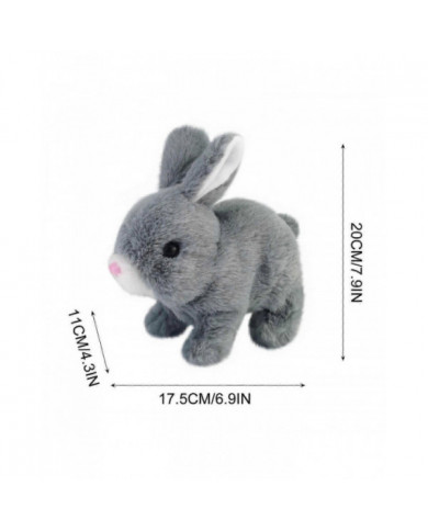 Jouets De Lapin Jouets Interactifs Les lapins peuvent marcher et parler, Jouet de lapin en peluche de Pâques [...]