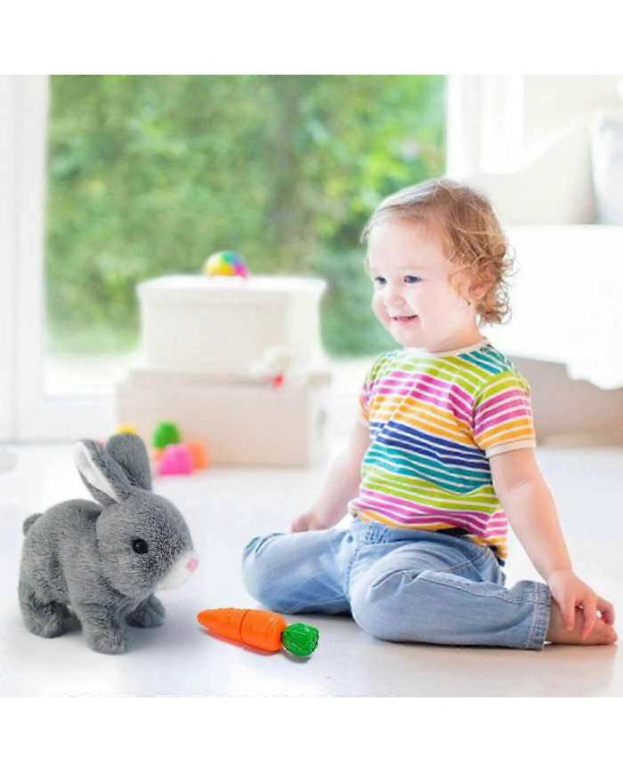 Jouets De Lapin Jouets Interactifs Les lapins peuvent marcher et parler, Jouet de lapin en peluche de Pâques [...]