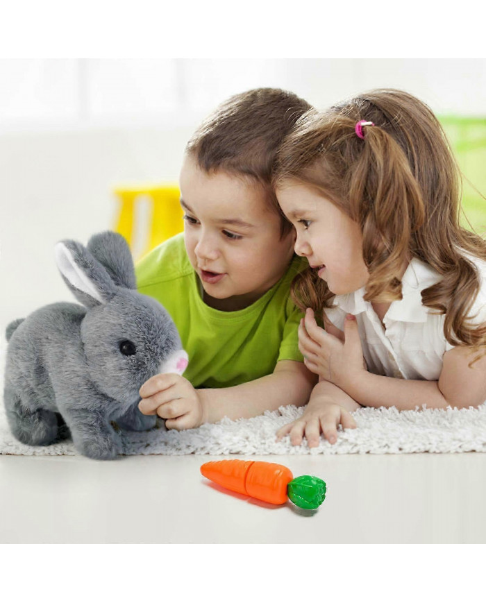 Jouets De Lapin Jouets Interactifs Les lapins peuvent marcher et parler, Jouet de lapin en peluche de Pâques [...]