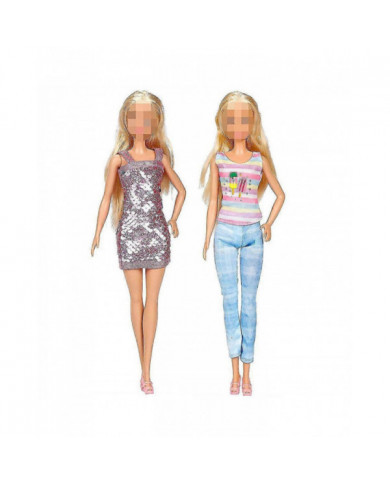 50 Pack Barbie Poupée Vêtements Tops Pantalons Robes Chaussures Mode Fête Accessoires Ensemble Enfants Filles [...]