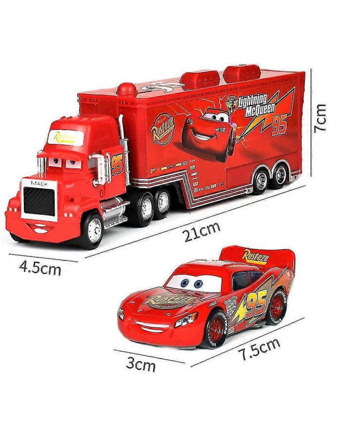 Voitures 2 3 Film Lightning Mcqueen Le roi Chick Hicks Mack Camion Oncle Truck Sports Toy Car Set Enfants Cadeau [...]