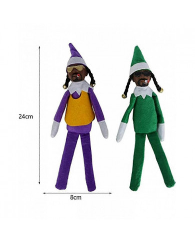 Snoop sur un perron poupée elfe de Noël poupée elfe noir 118 pouces fait à la main Hip Hop poupée jouets en [...]