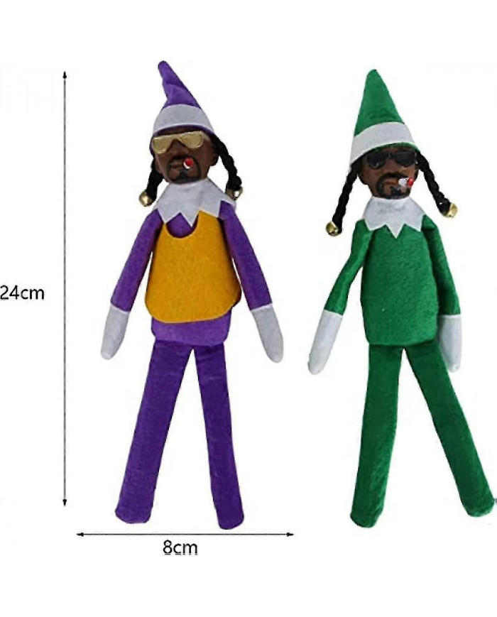 Snoop sur un perron poupée elfe de Noël poupée elfe noir 118 pouces fait à la main Hip Hop poupée jouets en [...]