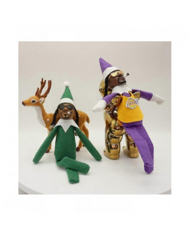 Snoop sur un perron poupée elfe de Noël poupée elfe noir 118 pouces fait à la main Hip Hop poupée jouets en [...]